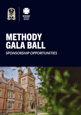 Sponsorship Opportunities - Methody Gala Ball