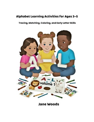 Alphabet Learning Activities for Ages 3–5 Tracing, Matching, Coloring, and Early Letter Skills By Ja