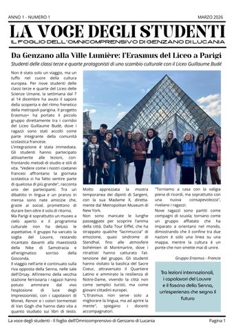 LA VOCE DEGLI STUDENTI #1