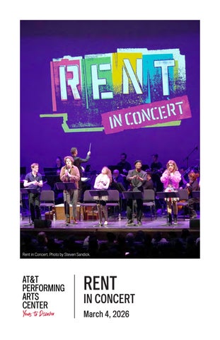 RENT in Concert on Tour Program