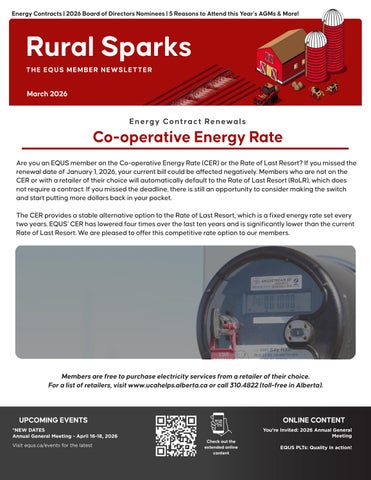 EQUS Member Newsletter - March 2026