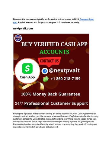 Top 10 Best Platforms Buy Verified Cash App Account Online 
