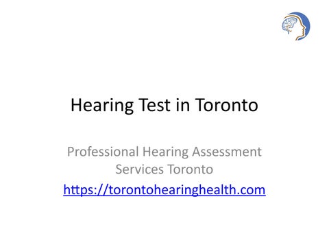 Hearing Test in Toronto