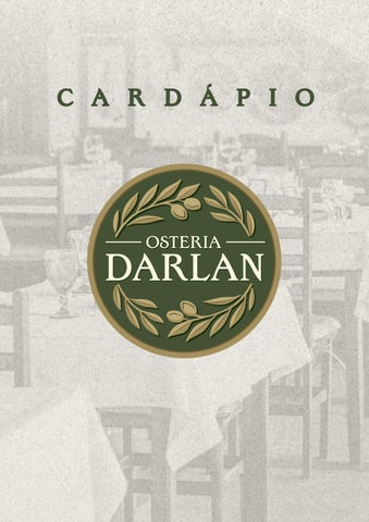 Cardapio - Osteria Darlan