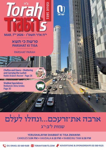 Torah Tidbits #1651 | Ki Tisa