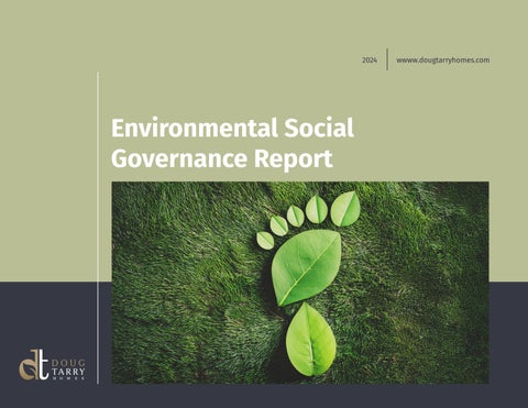 Environmental Social Governance Report