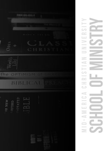 The School of Ministry Booklet