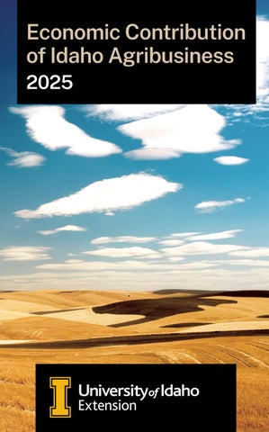 Economic contribution of Idaho agribusiness BUL 892