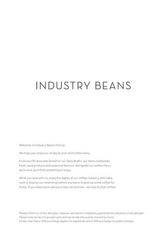 Fitzroy Menu 2026 Autumn Menu 