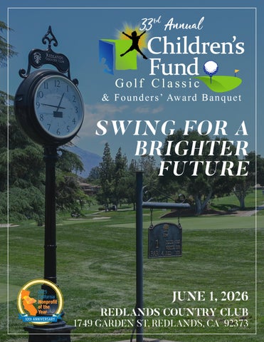 Children's Fund Golf Classic 2026 Sponsor Brochure