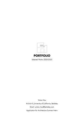 Architecture Portfolio_Yuhan Hou