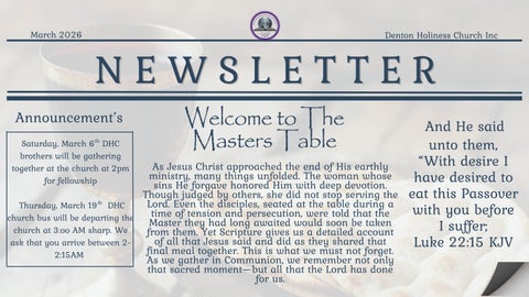 March 2026 DHC Newsletter 