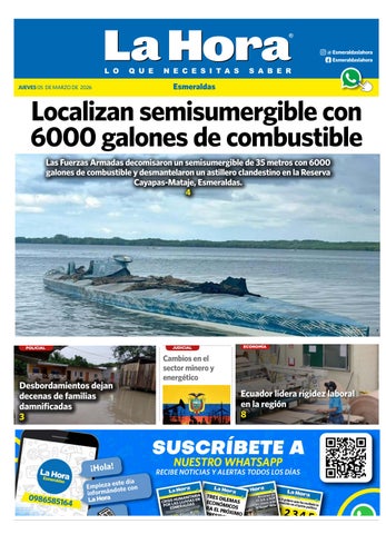 Esmeraldas: 05 de marzo, 2026