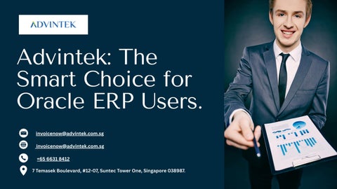 Advintek The Smart Choice for Oracle ERP Users.