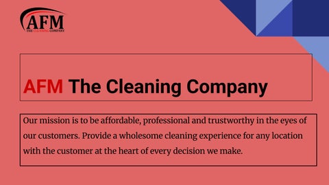 Professional Part Time Cleaner Singapore Services by AFM The Cleaning Company