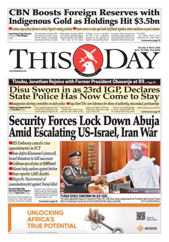 THURSDAY 5TH MARCH 2026