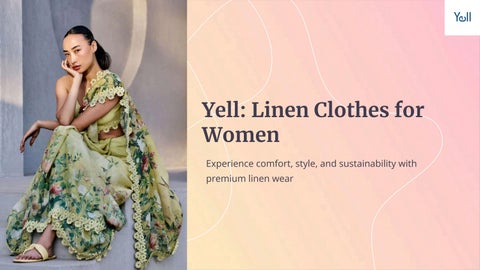 Experience comfort, style, and sustainability with premium linen wear