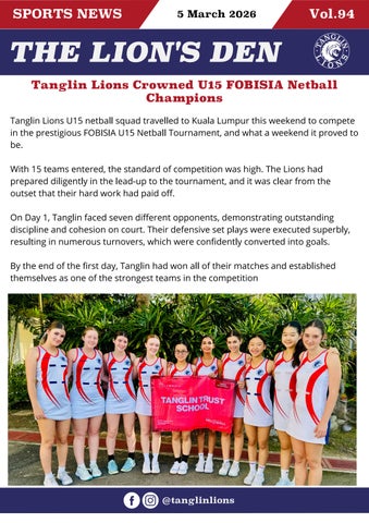 The Lion's Den Vol. 94