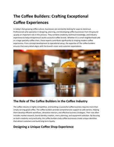 The Coffee Builders