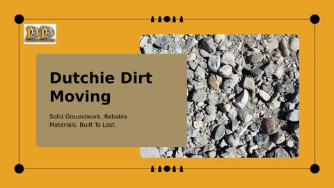 Dutchie Dirt Moving Trusted Concrete Contractors for Groundwork