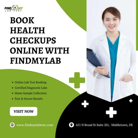 Book Health Checkups Online with findmylab