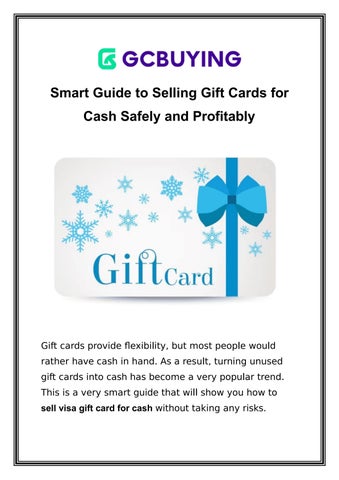 Smart Guide to Selling Gift Cards for Cash Safely and Profitably
