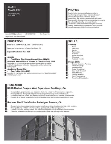 JAMES ANACLETO 2026 RESUME