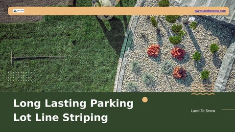 Long Lasting Parking Lot Line Striping