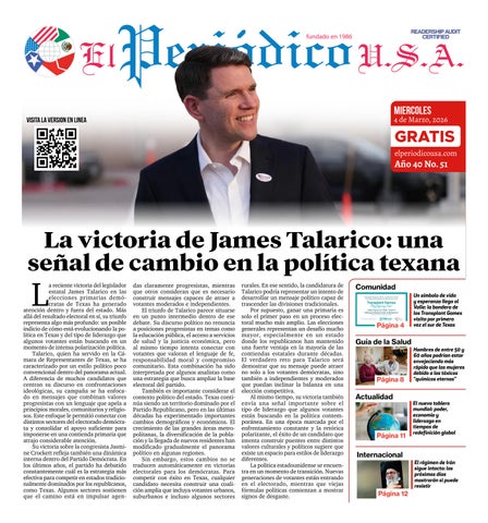 El Periodico USA, Miércoles 4 de Marzo, 2026