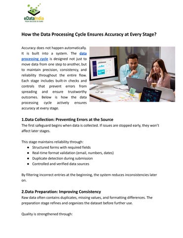 How the Data Processing Cycle Ensures Accuracy at Every Stage