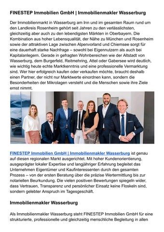 FINESTEP Immobilien GmbH _ Immobilienmakler Wasserburg