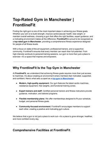 Top-Rated Gym in Manchester _ FrontlineFit