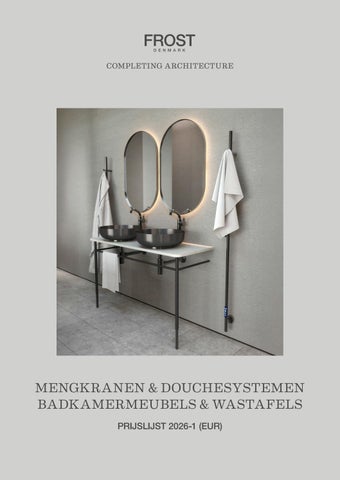 Kranen, Douchesystemen, Badkamermeubels & Wastafels - Prijslijst NL EUR