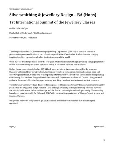 Silversmithing × Jewellery Munich 家具目录 2026 第 3 页