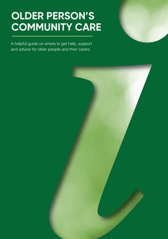 Older Persons Community Care Guide Ed 29 - Scottish