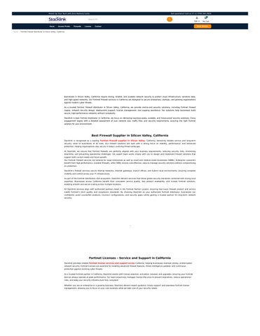 Best Firewall Supplier in Silicon Valley, California (stacklink)