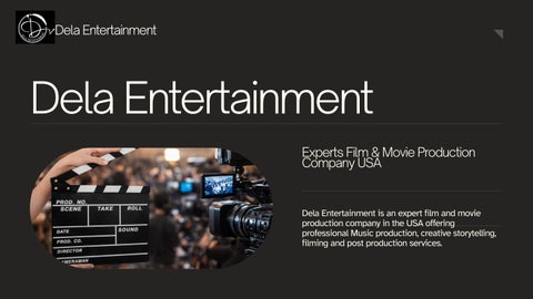 Post & Sound Production Services For Dela Entertainment