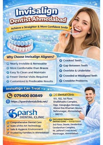 Invisalign Dentist Ahmedabad Achieve a Straighter Smile with Clear Aligners