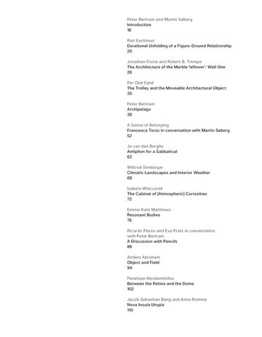 Works and Words - Artistic Research in Architecture - Peter Bertram