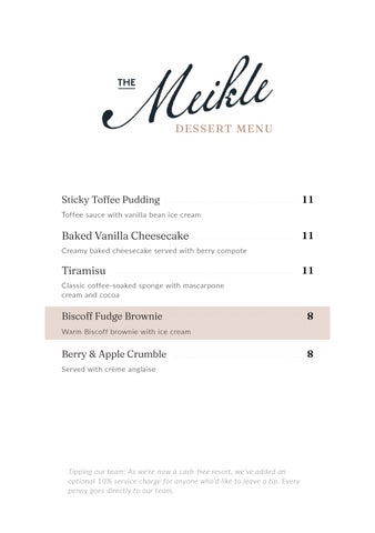 Crieff Hydro | The Meikle | Desserts