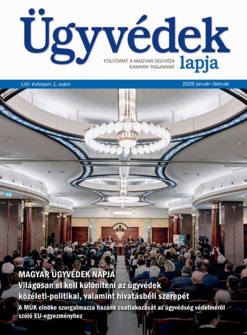 Ügyvédek Lapja 2026/1 