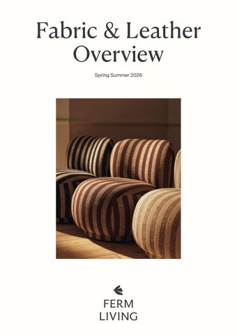 Ferm Living Fabric & Leather Overview Spring Summer 2026