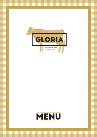 MENU GLORIA