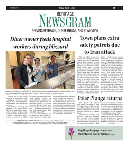 Bethpage Newsgram (3/6/26)
