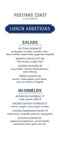 PC Lunch Additions + Pranzo