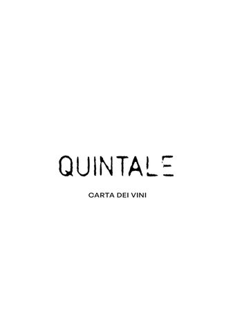 QUINTALE | Ristorante braceria in Franciacorta | Wine List