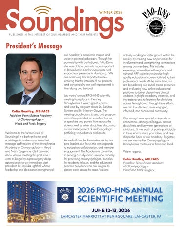 PAO-HNS Soundings Newsletter Winter 2026