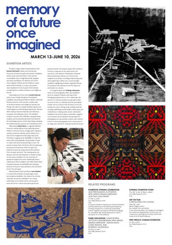 Memory of a Future Once Imagined Exhibition Brochure