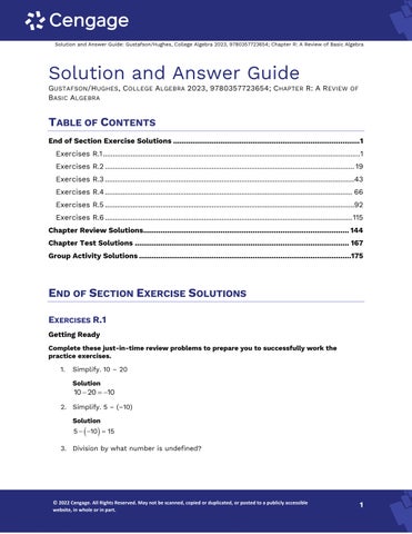 Solution Manual For College Algebra 13th Edition by R. David Gustafson, Jeff Hughes Chapter 1-8