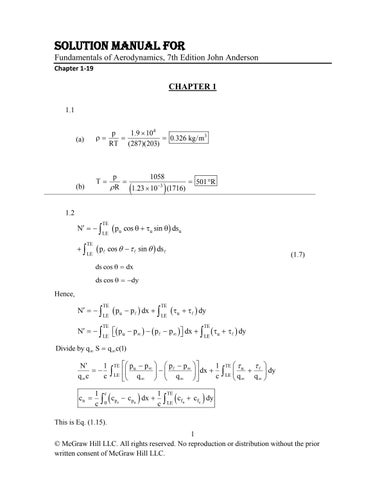 Solution Manual For Fundamentals of Aerodynamics, 7th Edition by John Anderson.docx Chapter 1-19